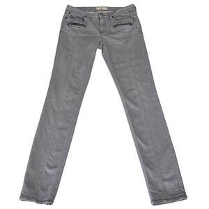 Marc By Marc Jacobs Gray Zip Skinny Tapered Moto Skinny Jeans Size 29 Stretch